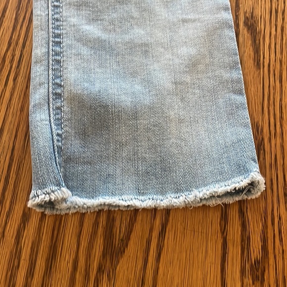 Seven jeans high rise slim straight, light wash, mild distressing - Picture 2 of 6